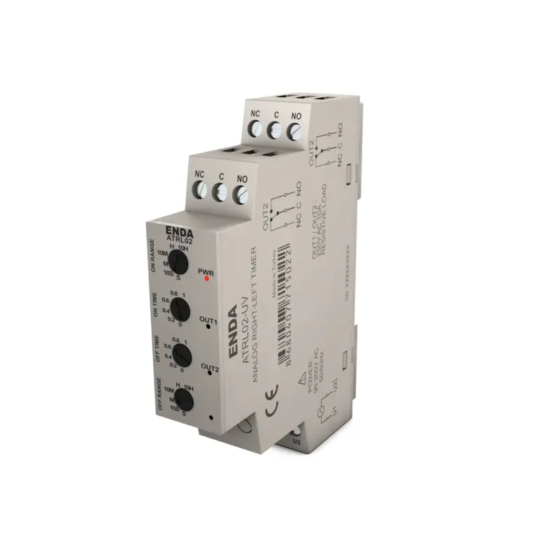 Sağ Sol Ray Tipi Zaman Rölesi - Enda ATRL02