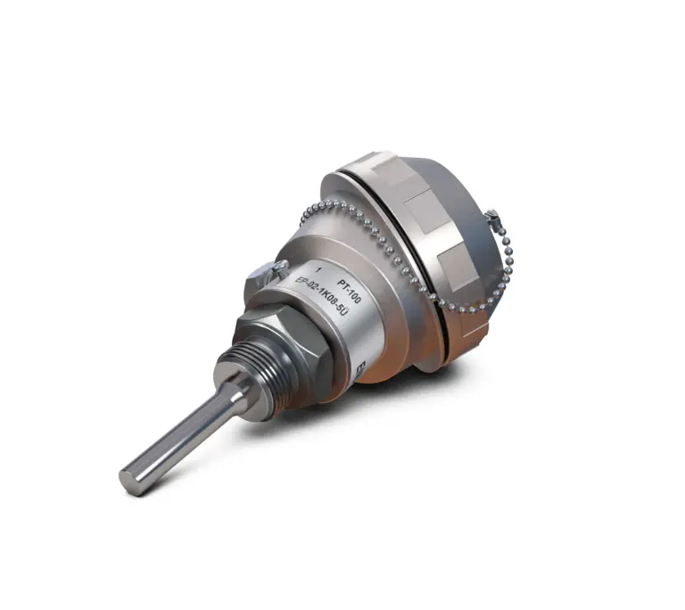 Dişli Tip PT-100 Sıcaklık Sensörü (1-2 Rakorlu) - Enda EP02-2K08